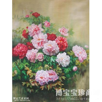 陈万端 花开富贵 类别: 静物油画